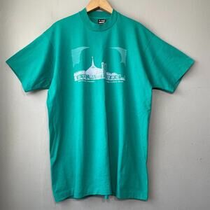 Vintage Single Stitch Teal Size XL Unisex T Shirt New Hope Lutheran Church Tee
